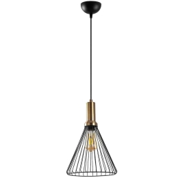 Φωτιστικό Οροφής Dear 942FLG2140 24x24x140cm 1xE27 15W Black-Gold Opviq