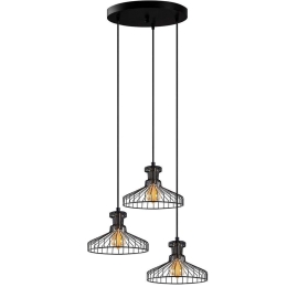 Φωτιστικό Οροφής Events 942FLG2144 47x47x129cm 3xE14 15W Black Opviq
