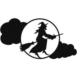 Διακοσμητικό Τοίχου Halloween 939ENZ1116 53x28cm Black Wallity Μέταλλο