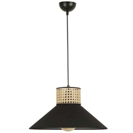 Φωτιστικό Οροφής Sira 941RTN1103 Φ40x70cm 1xE27 40W Natural-Black Opviq