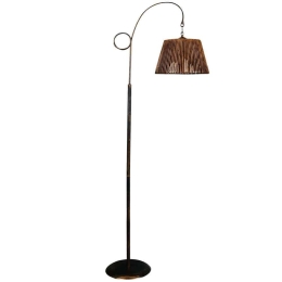 Φωτιστικό Δαπέδου Cardone 390FLH1137 30x162cm E27 60W Black-Gold Opviq