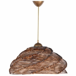 Φωτιστικό Οροφής Ovale 390FLH1608 36x36x65cm 1xE27 40W Gold-Brown Opviq