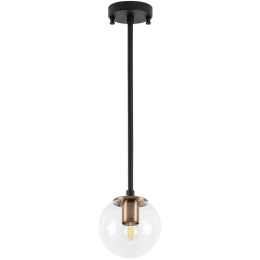 Φωτιστικό Οροφής Akkas 942FLG1156 15x15x61cm 1xE14 40W Black-Gold Opviq