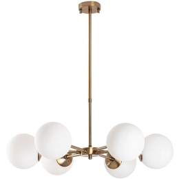 Φωτιστικό Οροφής Akkas 942FLG1164 73x73x72cm 6xE14 40W Gold Opviq