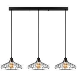 Φωτιστικό Οροφής - Ράγα Depay 942FLG1188 148x36x120cm 3xE27 40W Black-Gold Opviq