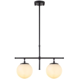 Φωτιστικό Οροφής Roe 942FLG1230 52x15x76cm 2xE14 40W Black-White Opviq