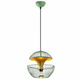 Φωτιστικό Οροφής Telmander 942FLG1257 30x30x45/135cm 1xE27 40W Green-Gold Opviq