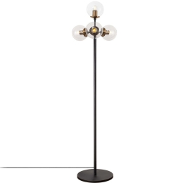 Φωτιστικό Δαπέδου Akkas 942FLG1507 48x48x163cm 4xE14 40W Black Opviq