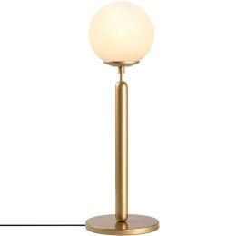 Φωτιστικό Επιτραπέζιο King 942FLG1813 18x18x52cm 1xE14 40W Gold-White Opviq