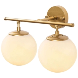 Φωτιστικό Τοίχου - Απλίκα Roe 942FLG2155 36x24x16cm 2xE14 40W Gold-White Opviq