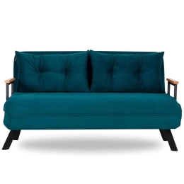 Καναπές - Κρεβάτι Διθέσιος Sando 859FTN1276 133x78x78cm Petrol Green