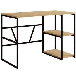 Γραφείο Caste 495SSE1504 120x60x74cm Oak-Black
