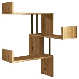 Ραφιέρα Τοίχου 956LCS2710 60x60x109,4cm Walnut