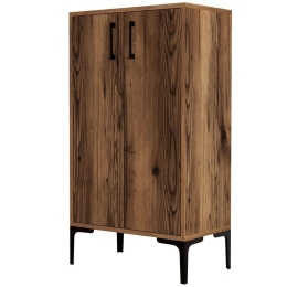 Παπουτσοθήκη Prag 845HCT4109 60x35x111cm Walnut Μελαμίνη,Μέταλλο