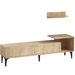 Σύνθεση Τηλεόρασης Lia 393MRD1109 180x35x65cm Oak