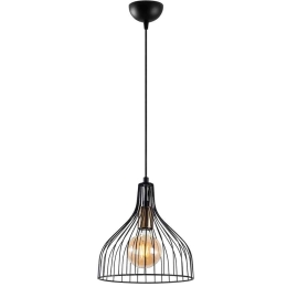 Φωτιστικό Οροφής Cafu 942FLG1263 25x25x123cm E27 40W Black-Gold Opviq