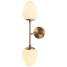 Φωτιστικό Τοίχου - Απλίκα Camflo 942FLG1265 12x23x56cm 2xE14 40W Gold Opviq