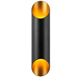 Φωτιστικό Τοίχου - Απλίκα Cut 942FLG1274 8x12x30cm 2xG9 10W Black-Gold Opviq