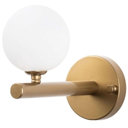 Φωτιστικό Τοίχου - Απλίκα Domino 942FLG1281 10x22x17cm 1xG9 10W Gold-White Opviq
