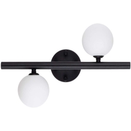 Φωτιστικό Τοίχου - Απλίκα Domino 942FLG1283 40x12x26cm 2xG9 10W Black-White Opviq
