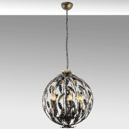 Φωτιστικό Οροφής Endustriyel 942FLG1294 41x41x156cm 5xE14 40W Black Opviq