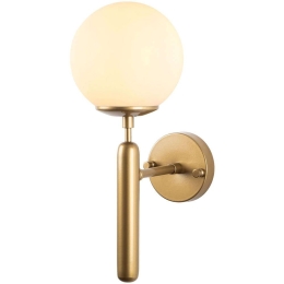 Φωτιστικό Τοίχου - Απλίκα King 942FLG1313 15x20x40cm E14 40W Gold-White Opviq