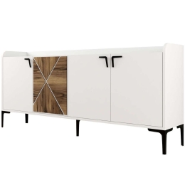 Μπουφές Venedik 845HCT5314 180x35x78cm Multi-White Μοριοσανίδα, Μελαμίνη