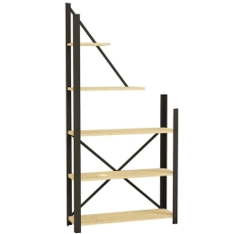 Βιβλιοθήκη Eagle 835PUQ3668 80x24x169,5cm Oak-Black