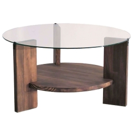 Τραπέζι Σαλονιού Mondo 552NOS2231 75x75x40cm Walnut