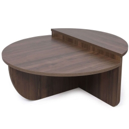 Τραπέζια Σαλονιού Podium (Σετ 2Τμχ) 552NOS2234 90x60x30/85x30x35cm Walnut