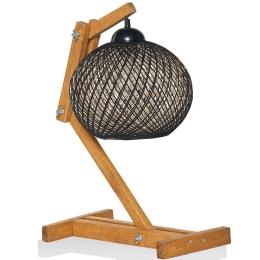 Φωτιστικό Επιτραπέζιο Beehive 390FLH1763 Φ24x50cm E27 40W Brown-Black Opviq