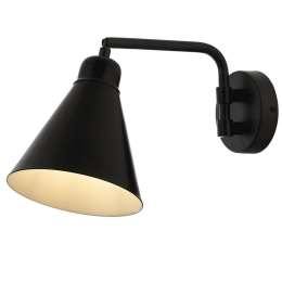 Φωτιστικό Τοίχου - Απλίκα 683AVN2210 25x12x17cm 1xE27 6W Black Opviq