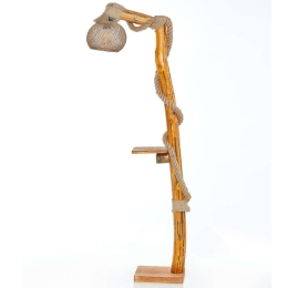 Φωτιστικό Δαπέδου Arbor 390FLH1771 24x140cm 1xE27 40W Natural Opviq