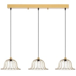 Φωτιστικό Οροφής - Ράγα Boey 942FLG1407 144x35x121cm 3xE27 40W Gold Opviq