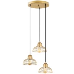 Φωτιστικό Οροφής Dopo 942FLG1438 44x44x114cm 3xE27 40W Gold Opviq