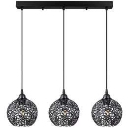 Φωτιστικό Οροφής - Ράγα Hay 942FLG1451 69x17x113cm 3xE27 40W Black Opviq