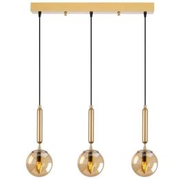 Φωτιστικό Οροφής - Ράγα King 942FLG1471 62x15x134cm 3xE14 40W Gold Opviq