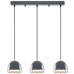 Φωτιστικό Οροφής - Ράγα Mugo 942FLG1484 62x17x110cm 3xE27 40W Anthracite-Silver Opviq