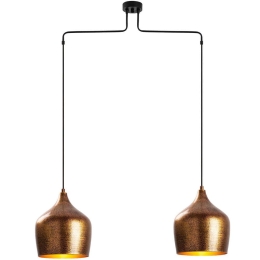 Φωτιστικό Οροφής Murek 942FLG1488 90x20x138cm 2xE27 40W Patina Gold Opviq