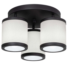 Φωτιστικό Οροφής - Πλαφονιέρα Way 942FLG1637 40x40x22cm 3xE27 40W Black-White Opviq