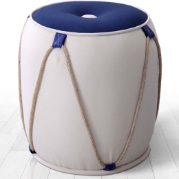 Σκαμπό Fora 209FLF1287 42x44cm White-Blue