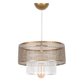 Φωτιστικό Οροφής 687HMY1171 26,5x64cm 1xE27 60W White-Gold Opviq