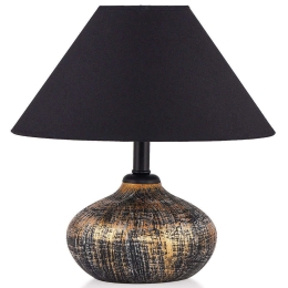 Φωτιστικό Επιτραπέζιο 687HMY1603 Φ30x32cm E27 40W Gold-Black Opviq