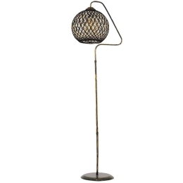 Φωτιστικό Δαπέδου 687HMY1904 22x154cm E27 60W Black-Gold Opviq