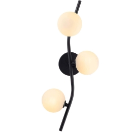 Φωτιστικό Τοίχου - Απλίκα 211LMP1123 23x19x55cm 3xG9 10W Black Opviq
