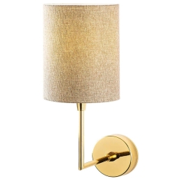 Φωτιστικό Τοίχου - Απλίκα 211LMP1125 12x21x32cm 1xE27 40W Beige-Gold Opviq
