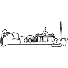 Διακοσμητικό Τοίχου City 930DYU1145 120x1,5x45cm Black Wallity Μέταλλο