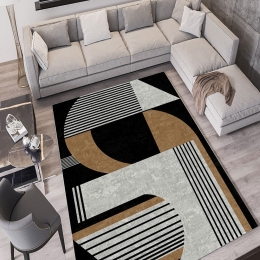 Χαλί W725 212HFT1327 Black-Grey-Brown Conceptum Hypnose 180X280cm
