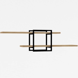 Ραφιέρα Τοίχου Mone 495SSE1158 120x18x30cm Oak-Black