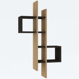 Ραφιέρα Τοίχου Emse 495SSE1173 53,8x19,6x108cm Oak-Anthracite